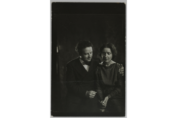 Arthur Honegger (1892-1955), compositeur suisse et son épouse Andrée Vaurabourg (1894-1980), pianiste française. Paris. / Collections Roger-Viollet / BHVP